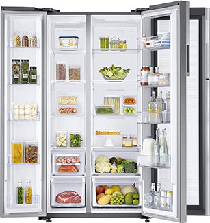 Samsung 674L Frost Free Side by Side Refrigerator RH62K6007S8/TL