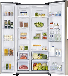 Samsung 674L Frost Free Side by Side Refrigerator RS62K6007FG/TL