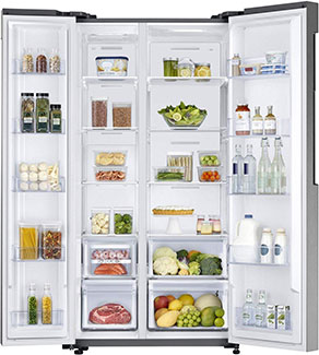 Samsung 674L Frost Free Side by Side Refrigerator RS62K6007S8/TL