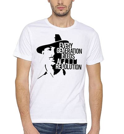 Canis Every Generation Needs a Faadu Revolution Bhagat Singh T-Shirt