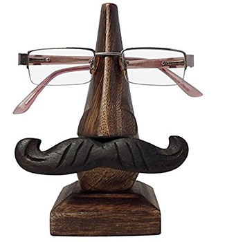 Handmade Wooden Nose Shaped Spectacle Holder