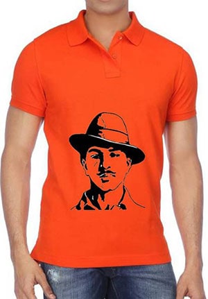 Gomars Original Sardar Bhagat Singh Printed T-shirt
