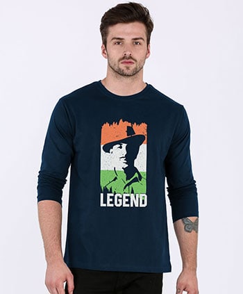Legend Bhagat Singh Full Sleeve T-shirt