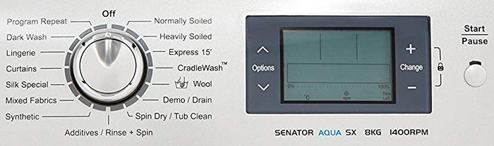 IFB Senator Aqua SX Wash Programs