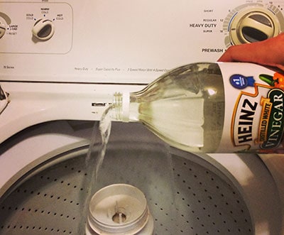 clean washing machine with vinegar
