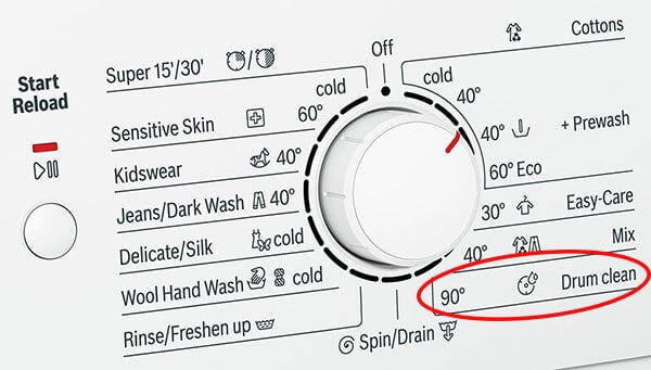 Run Drum Clean Cycle to clean your washer