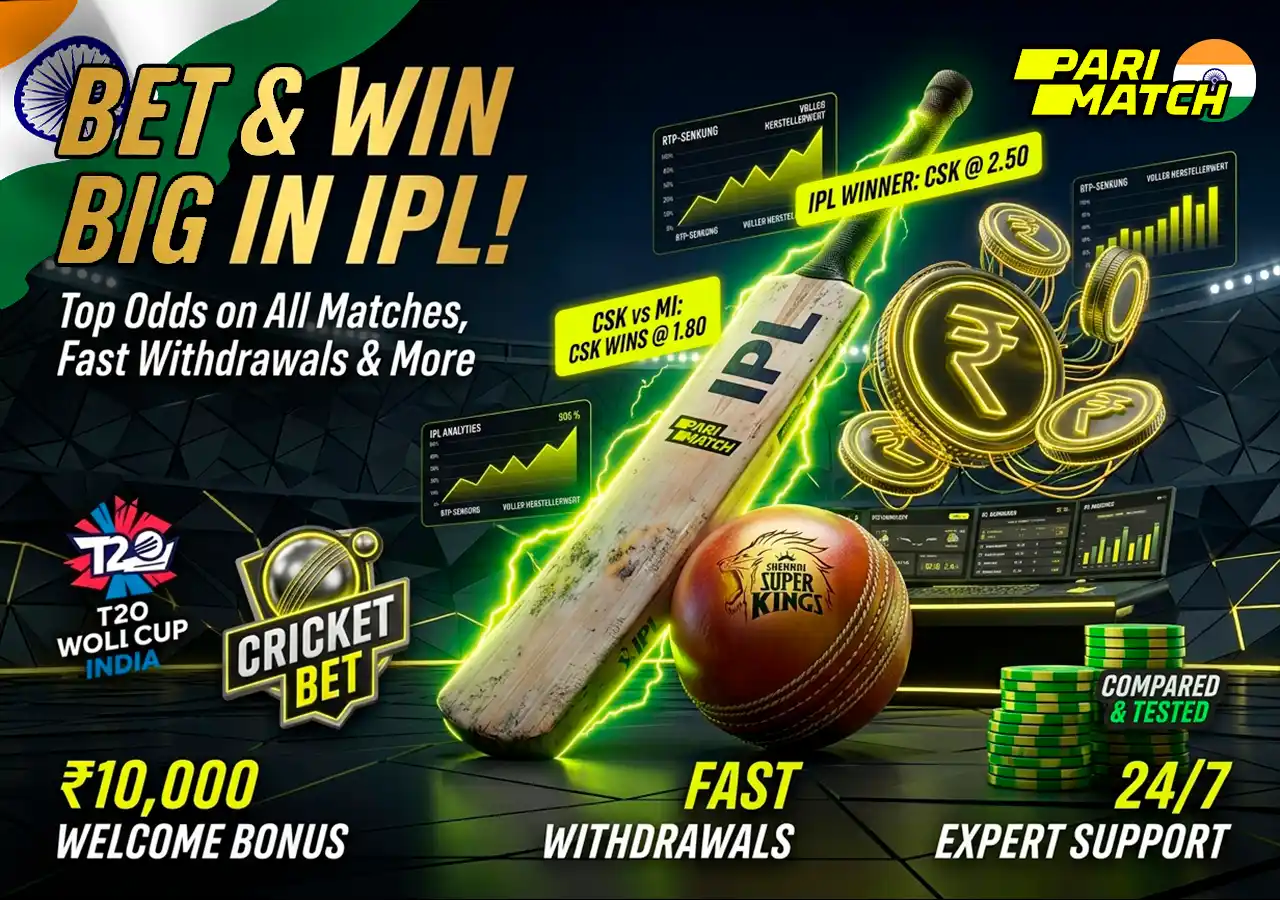 IPL cricket sports betting odds and live match wagering on Parimatch India