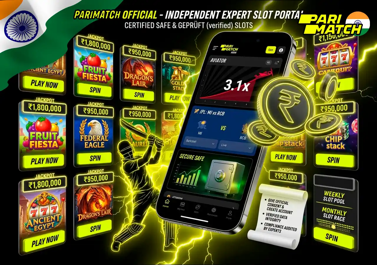 Online casino slots selection and progressive jackpot games on Parimatch India